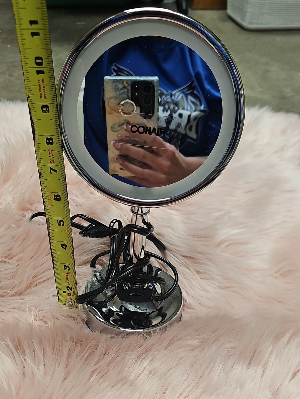 Conair Lighted Round Vanity Mirror - Chrome